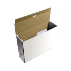 White A4 Box File Single Walled